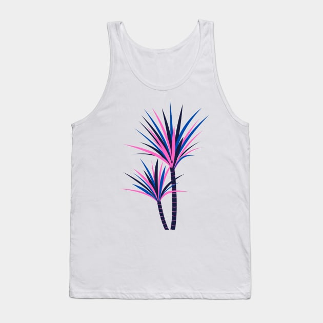 PINK BLUE PURPLE LEAF DESIGN Tank Top by Artistic_st